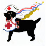 Gulliver's Therapy Angel Labrador Ornament Photo Cut Outs