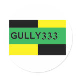 GULLY 333 ROUND STICKER