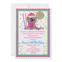 Gumball Machine and Candy Invitation
