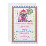 Gumball Machine and Candy Invitation