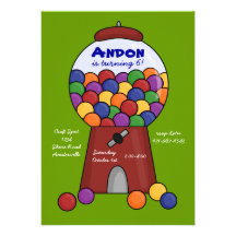 Gumball Machine Invitation