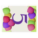 Gumdrop candy Table Number Card Post Card