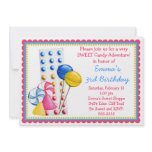 Gumdrops and Candy Buttons Invitation- Hot Colours
