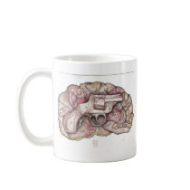 Gun Brain mugs