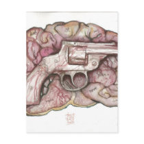 Gun Brain postcards