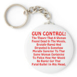 Gun Control A Woman Found Dead In The Woods keychains