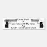 Gun Control Bumper Sticker