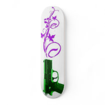 gun goes green skateboard deck