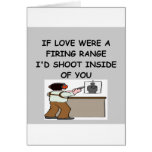 gun lover greeting card