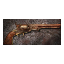 Gun - Model 1851 - 36 Calibre Revolver Customised Rack Card