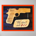 Gun Poster Sign posters