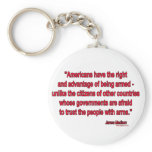 Gun Rights by James Madison Key Chain