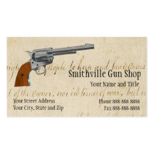 Gun Shop Business Card