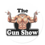 Gun Show Round Sticker