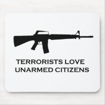 gun terror mouse pads