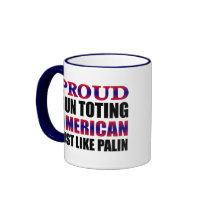 Gun Toting American Like Palin Election Mug