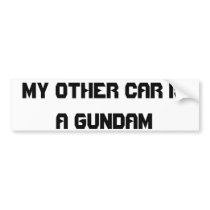 gundam bumper stickers