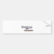 Gunnison Colorado City Classic Bumper Sticker
