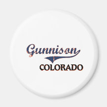 Gunnison Colorado City Classic Fridge Magnets