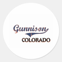 Gunnison Colorado City Classic Stickers