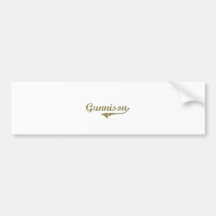 Gunnison Colorado Classic Design Bumper Stickers