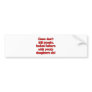 Guns don't kill bumper sticker