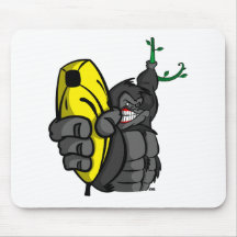 GUNS DON'T KILL PEOPLE, BANANAS DO! MOUSEPADS