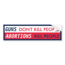 GUNS Don't Kill People Bumper Stickers