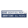 GUNS Don't Kill People Bumper Stickers