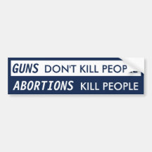 GUNS Don't Kill People Bumper Stickers