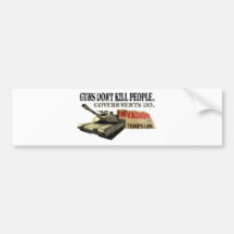 Guns Don't Kill People Bumper Stickers