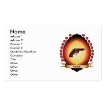 Guns Mandorla Business Card Template
