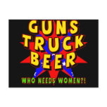 Guns Trucks Beer T-shirts Gifts Post Card