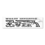 Guns , worst invention ever! bumper stickers