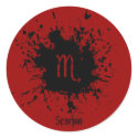 Gunshot Paint Splatter Scorpio Sticker