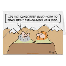 gurus good from brag about extinguishing ego card