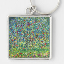 Gustav Klimt: Apple Tree Key Chain