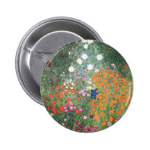 Gustav Klimt Blumengarten Pin