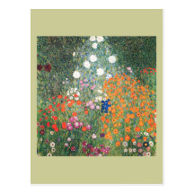 Gustav Klimt Blumengarten Post Cards