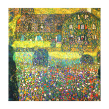 Gustav Klimt: Country House at the Attersee Gallery Wrap Canvas