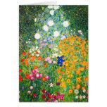 Gustav Klimt Flower Garden Note Card