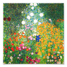 Gustav Klimt Flower Garden Print Photo Print