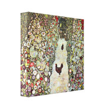 Gustav Klimt - Garden Path with Chickens Gallery Wrapped Canvas