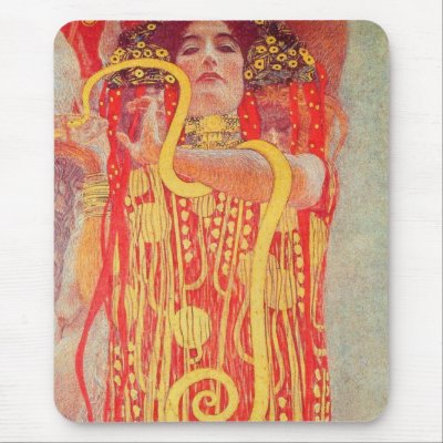 Gustav Klimt - Medizin Mousepad by KlimtGallery