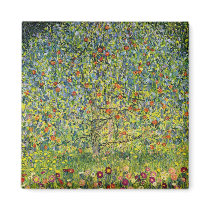 Gustav Klimt painting art nouveau The Apple Tree