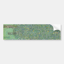 Gustav Klimt - Rosebushes under the Trees Bumper Sticker