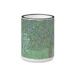 Gustav Klimt - Rosebushes under the Trees Coffee Mugs