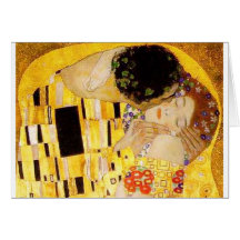 Gustav Klimt The Kiss Greeting Card