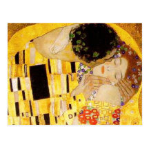 Gustav Klimt The Kiss Postcard