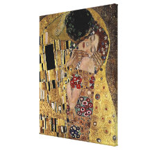 Gustav Klimt's The Kiss Detail (circa 1908) Gallery Wrapped Canvas